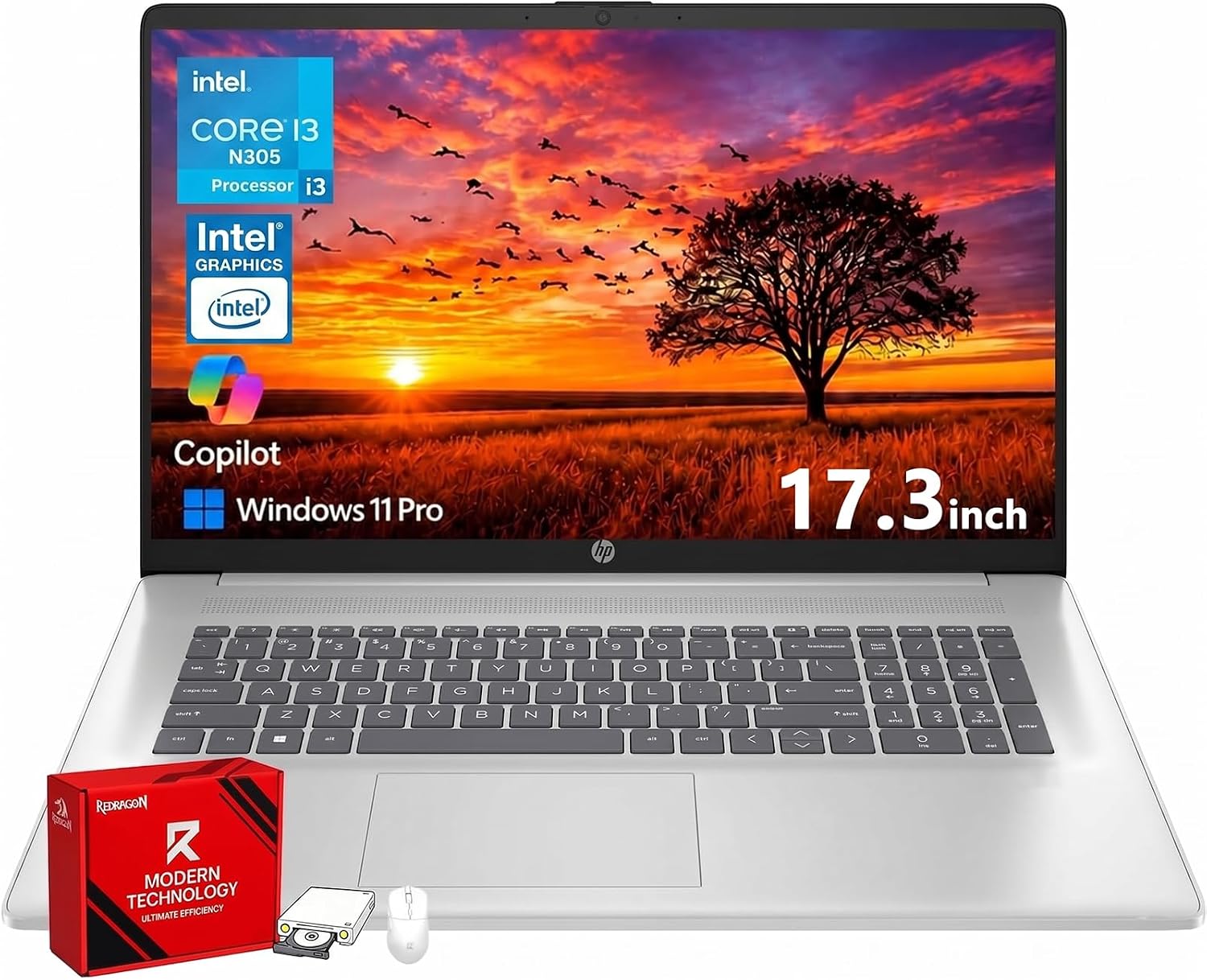 HP 17 Inch FHD Laptop Computer for Business & Students 16GB RAM 512GB SSD