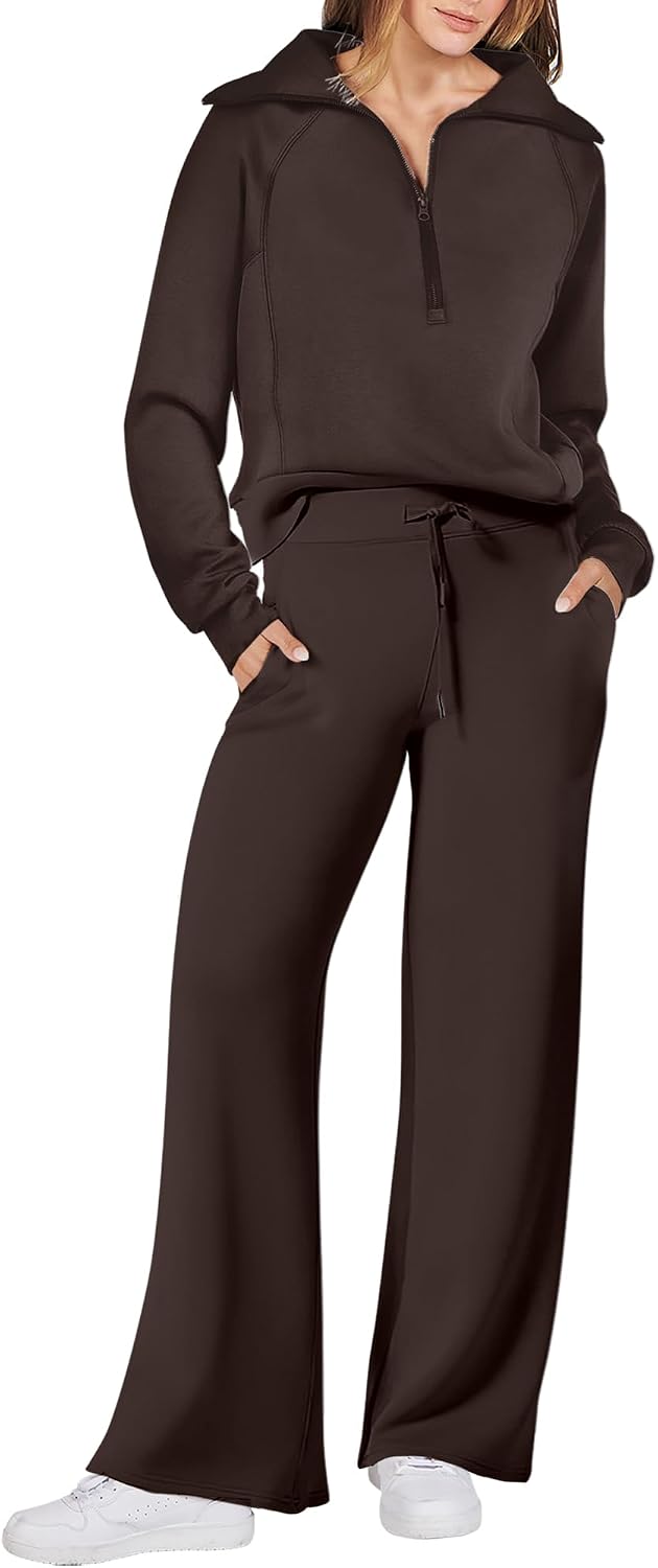 ANRABESS Women 2 Piece Set Sweatsuits Lounge Fall Outfits