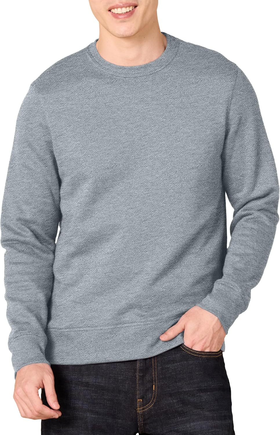 Amazon Essentials Men's Fleece Crew Neck Sweatshirt (Available in Big & Tall)
