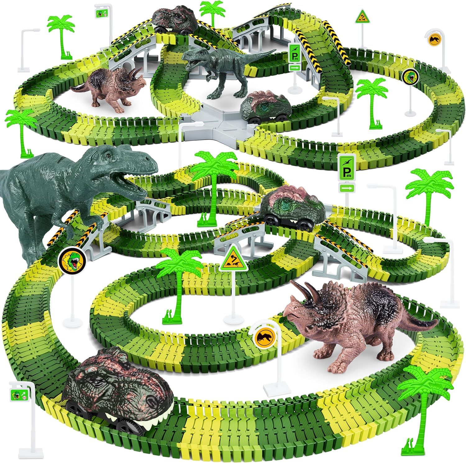 Dinosaur Toys, Create A Dinosaur World Road Race, Dinosaur Track Toys