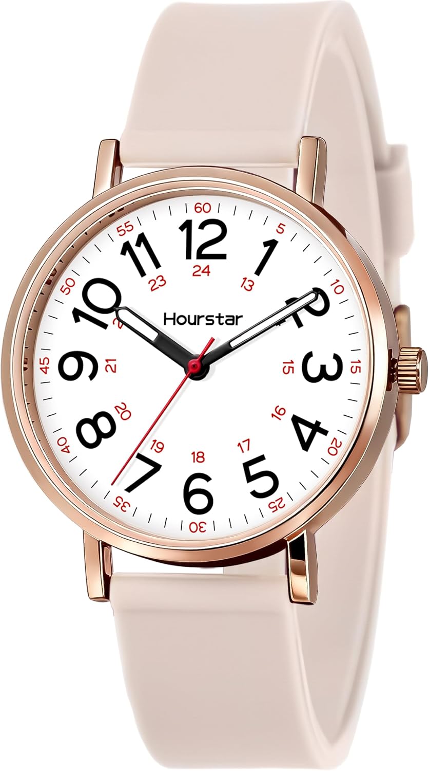 Women's Analog Nurse Watch | Second Hand | Easy Read | Silicone