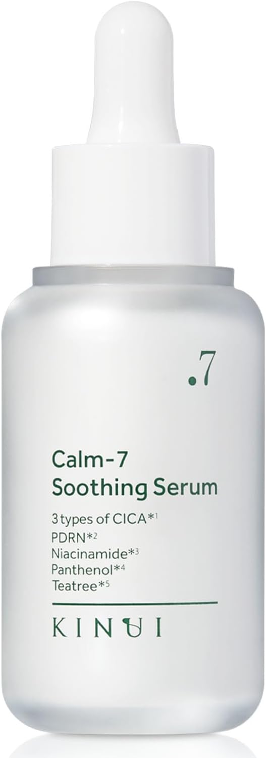 KINUI Calm 7 Soothing Serum, Beauty Salve, CICA PDRN, Niacinamide, Pores, Rough Skin, High Hydration