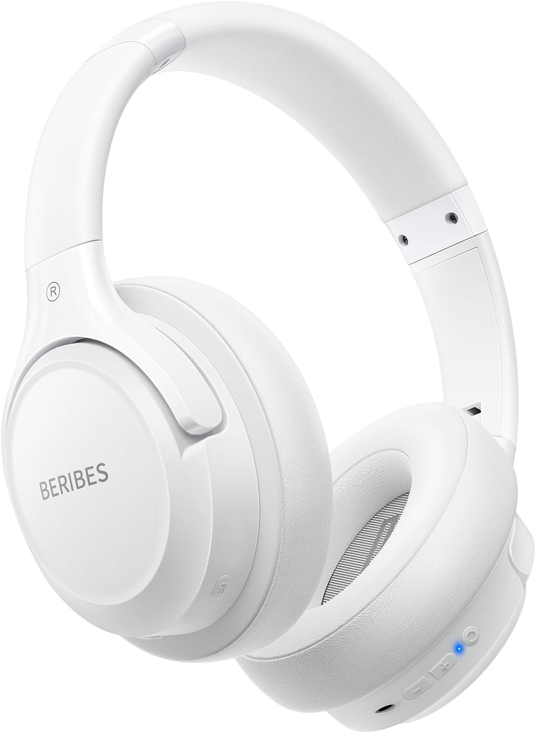 BERIBES Bluetooth Headphones 65 Hours Playtime 6 EQ Modes Wireless Headphones Bluetooth 6.0 with Built-in Mic