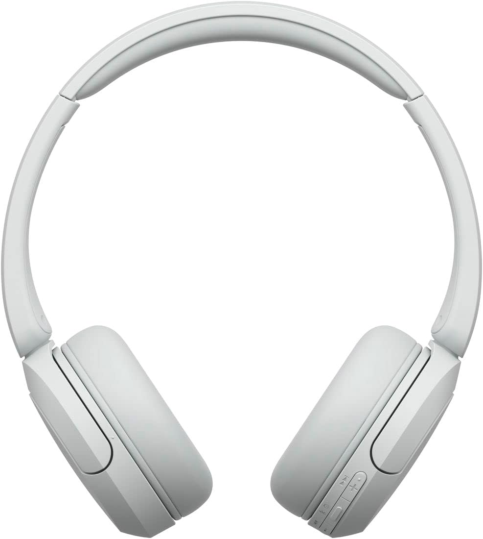 Sony (ソニー) Wireless Headphones WH-CH520: Bluetooth compatible/Lightweight design approximately 147g/Customizable "Equalizer" settings via dedicated app/White WH-CH520 W small